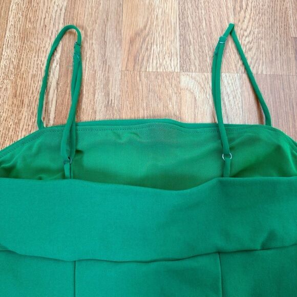 URBAN OUTFITTERS UO SILENCE + NOISE Audrey Green A-Line Mini Slip Dress - Picture 7 of 7